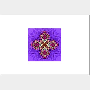 Symmetrical Floral Mandala Posters and Art